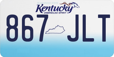 KY license plate 867JLT