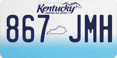 KY license plate 867JMH