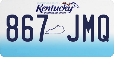 KY license plate 867JMQ