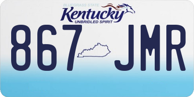 KY license plate 867JMR