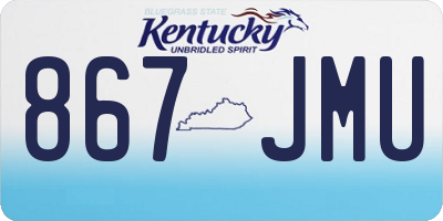 KY license plate 867JMU