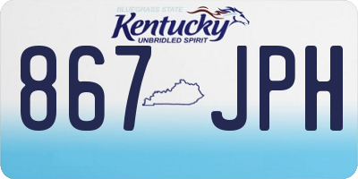 KY license plate 867JPH