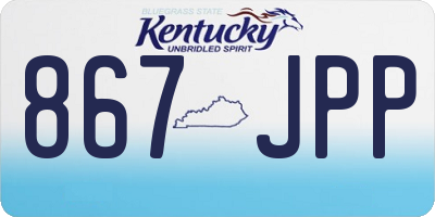KY license plate 867JPP