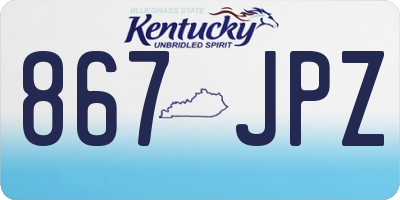 KY license plate 867JPZ