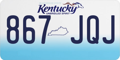 KY license plate 867JQJ