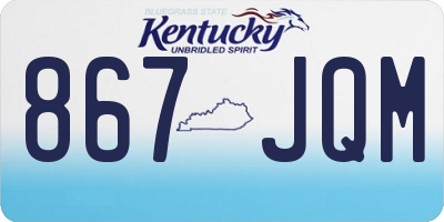 KY license plate 867JQM