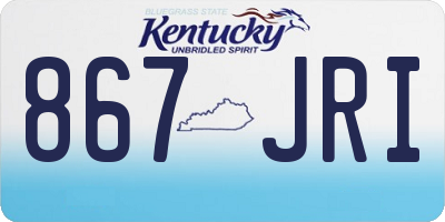 KY license plate 867JRI