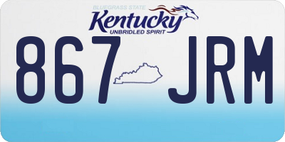 KY license plate 867JRM
