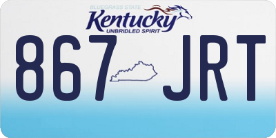 KY license plate 867JRT