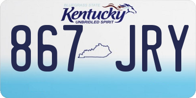 KY license plate 867JRY