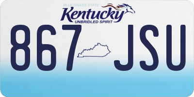 KY license plate 867JSU