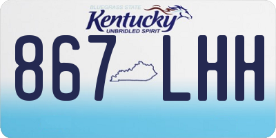 KY license plate 867LHH