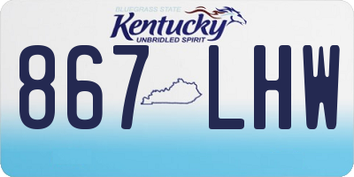 KY license plate 867LHW