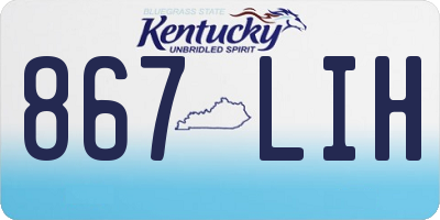 KY license plate 867LIH