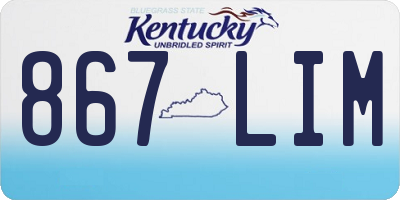 KY license plate 867LIM