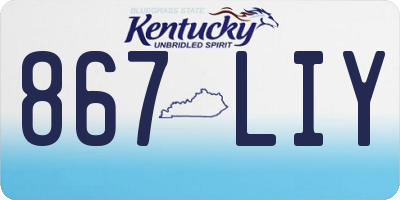 KY license plate 867LIY