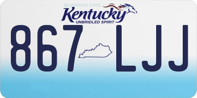 KY license plate 867LJJ