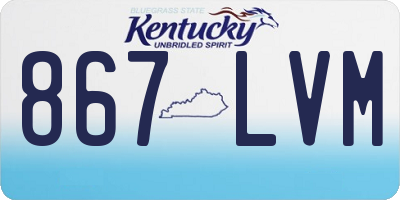 KY license plate 867LVM