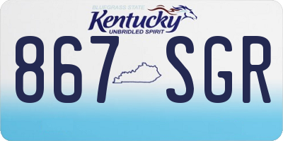 KY license plate 867SGR