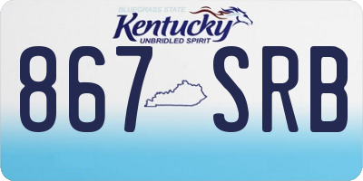 KY license plate 867SRB