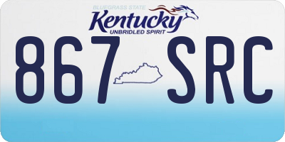 KY license plate 867SRC