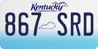KY license plate 867SRD
