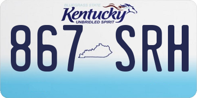KY license plate 867SRH