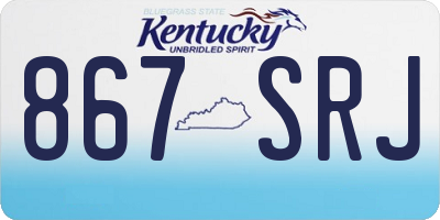 KY license plate 867SRJ