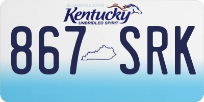 KY license plate 867SRK