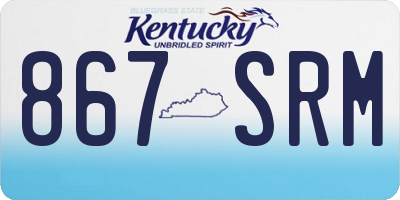 KY license plate 867SRM