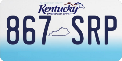 KY license plate 867SRP