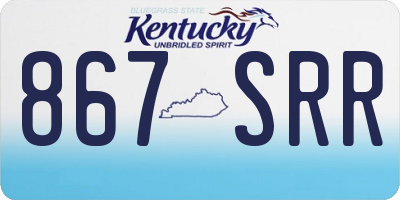 KY license plate 867SRR