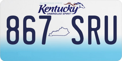 KY license plate 867SRU