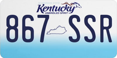 KY license plate 867SSR