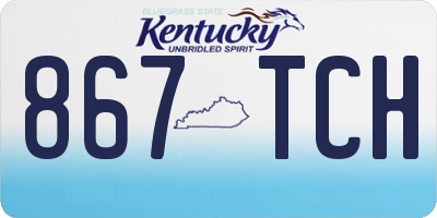 KY license plate 867TCH