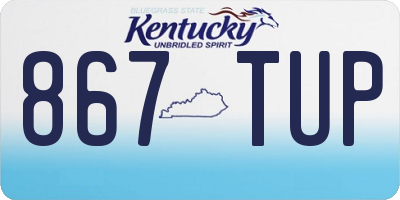 KY license plate 867TUP