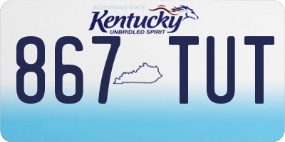 KY license plate 867TUT