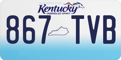 KY license plate 867TVB