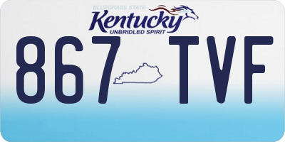 KY license plate 867TVF