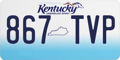 KY license plate 867TVP