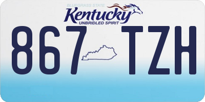 KY license plate 867TZH