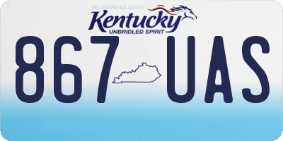 KY license plate 867UAS