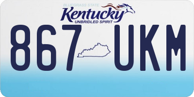 KY license plate 867UKM