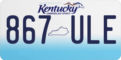 KY license plate 867ULE