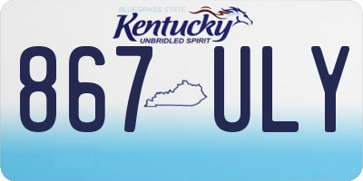 KY license plate 867ULY