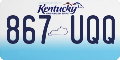 KY license plate 867UQQ