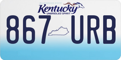 KY license plate 867URB