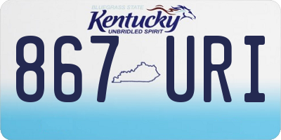 KY license plate 867URI
