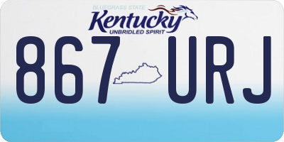 KY license plate 867URJ