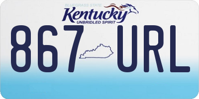 KY license plate 867URL